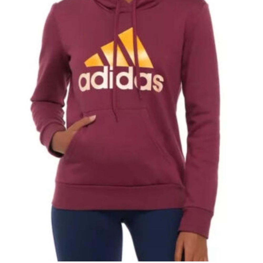 Adidas Women's Burgundy Hoodie M